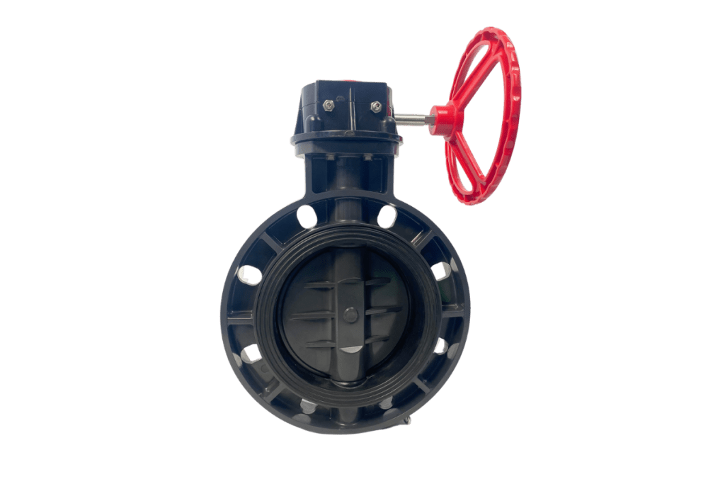 uPVC Butterfly Valve with Gearbox for Plumbing