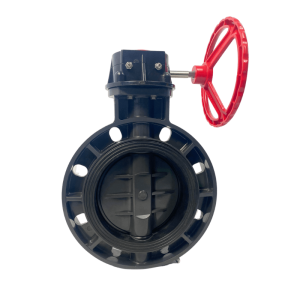 uPVC Butterfly Valve with Gearbox for Plumbing