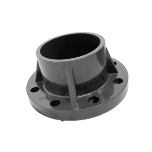 uPVC Cat 16 Full Faced Flange Undrilled – PVC pressure flange used to connect pipes to bolted fittings with a custom bolt pattern, available in sizes 25 mm – 100 mm.