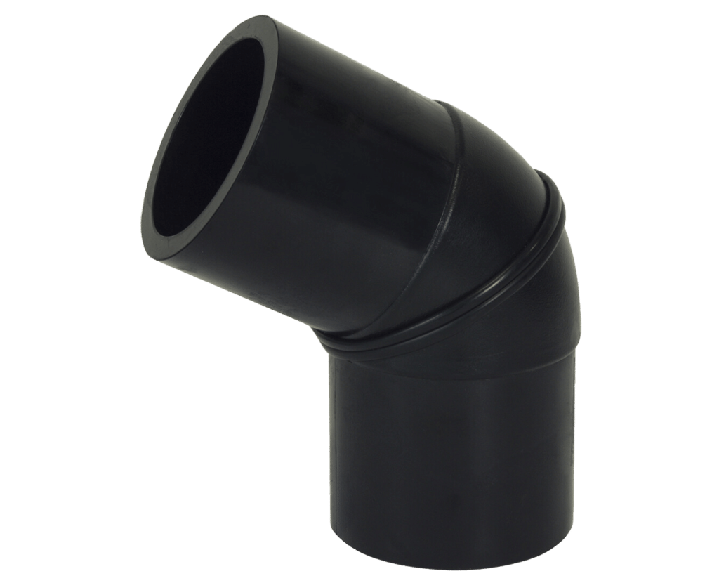 60 degree HDPE long elbow SDR11 pipe fitting